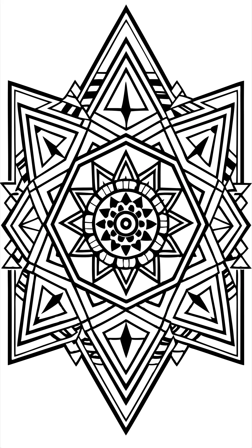 geometric adult coloring pages